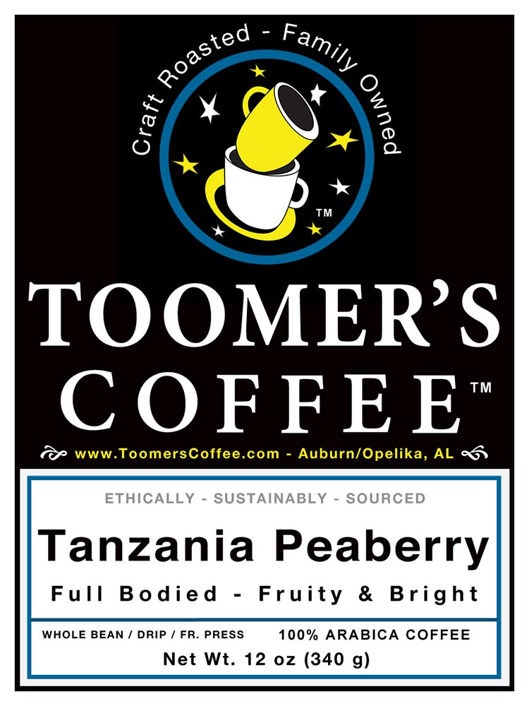 Tanzanian Peaberry Coffee - 12 oz.