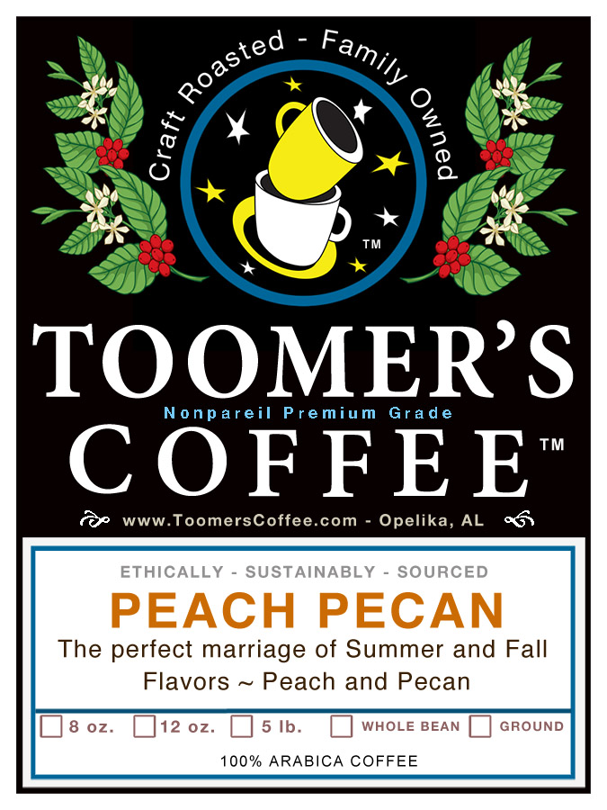 Peach Pecan Coffee - 12 oz.