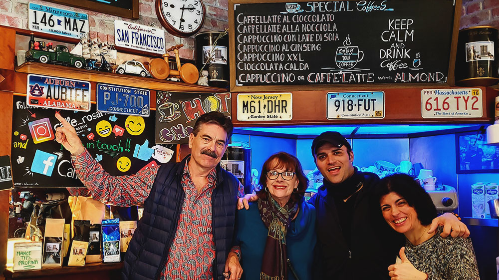 toomers coffee roasters in florence italy at cafe rosano