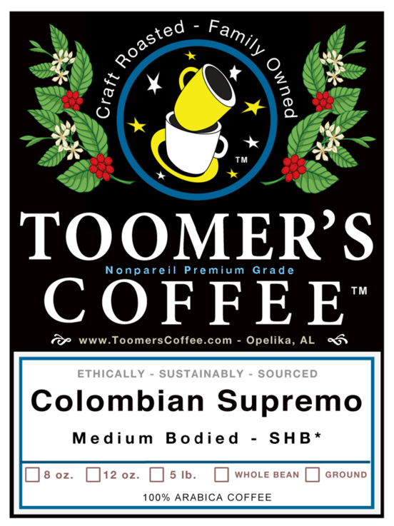 Colombian Supremo Coffee - 12 oz