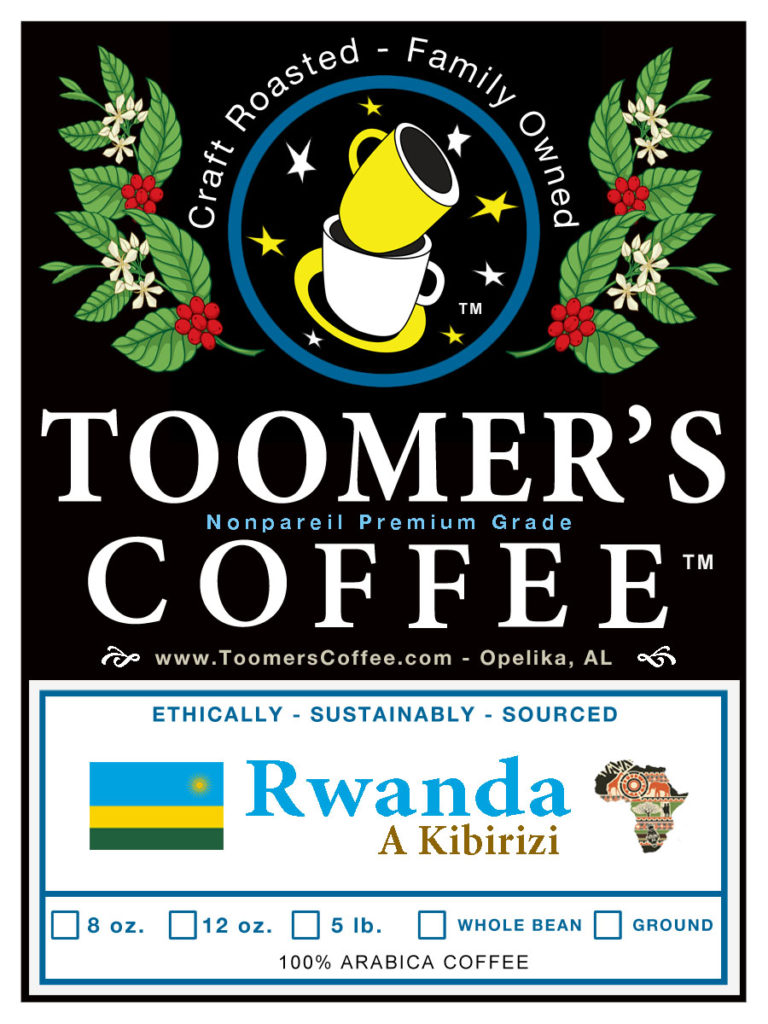 Rwanda A Kibirizi - Fully Washed Coffee - 12 oz.