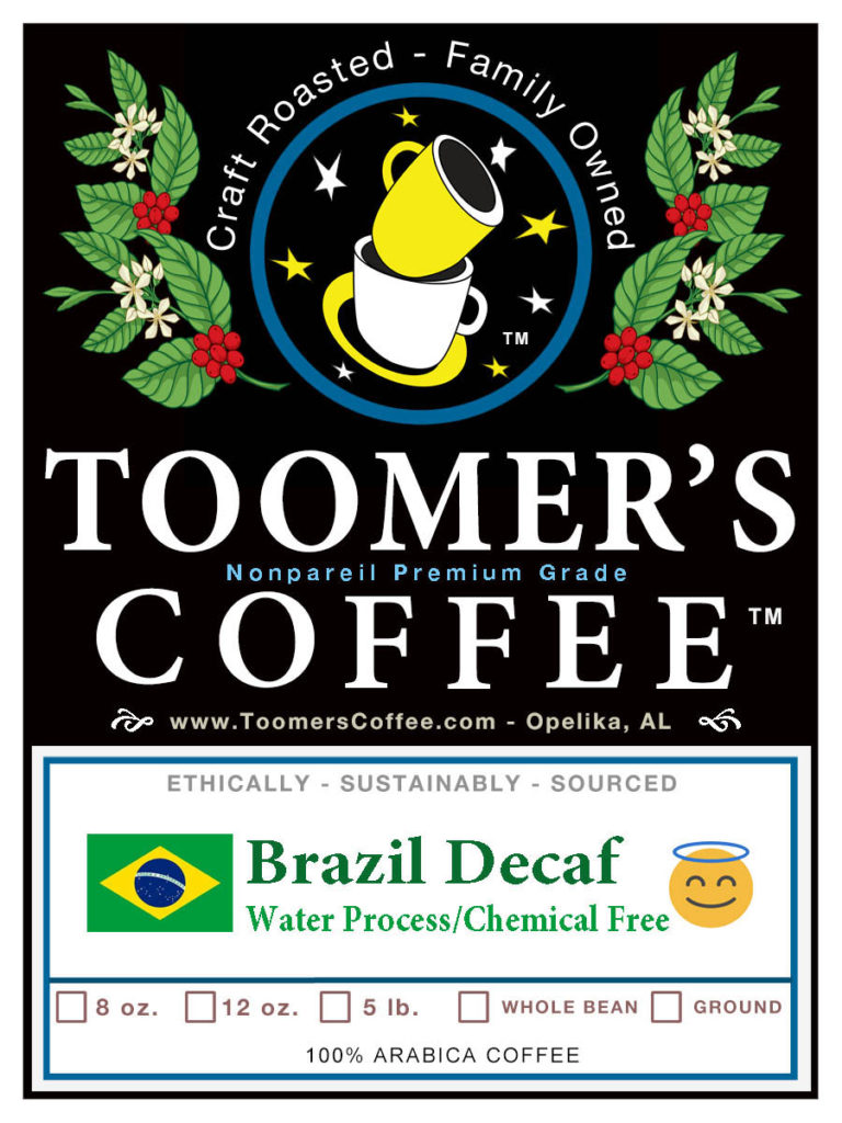 DECAF Brazil - Water Process - Coffee - 12 oz.