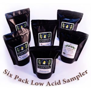 toomers coffee roasters low acid six pack sampler