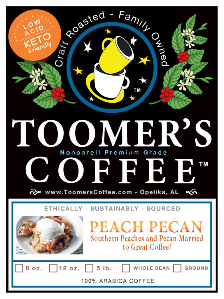 Peach Pecan Coffee - 12 oz.