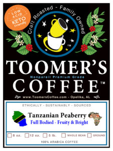 Tanzanian Peaberry Coffee - 12 oz.