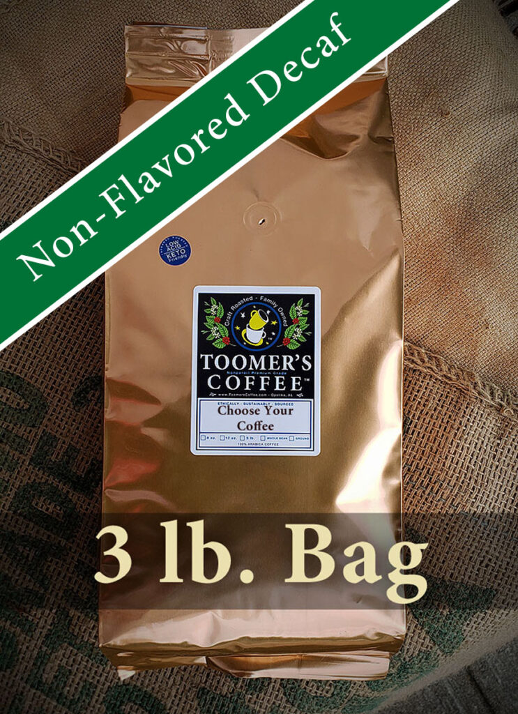Toomer's 3 Lb. Decaf Water Processed Bulk Bag Coffee