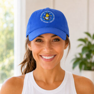 toomers coffee roasters blue baseball cap with logo merch merchandise